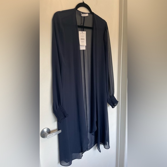 NWT Jacques Vert Collection Navy Open Cardigan / Shawl - Picture 2 of 6